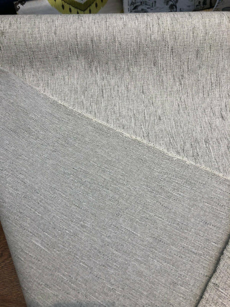 Avenger Pumice White Gray Tweed Soft Chenille Upholstery Fabric - Pumice White/Gray Tweed, 54" Width (1 Yard)