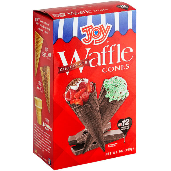JOY Chocolate Waffle Cone - 96/Case