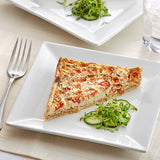 White Toque Goat Cheese Tomato Basil Quiche Slab 2.2 lb. - 4/Case