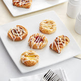 White Toque Ready-to-Bake Mini Danish Selection 24 Count of 5 Flavors - 120/Case