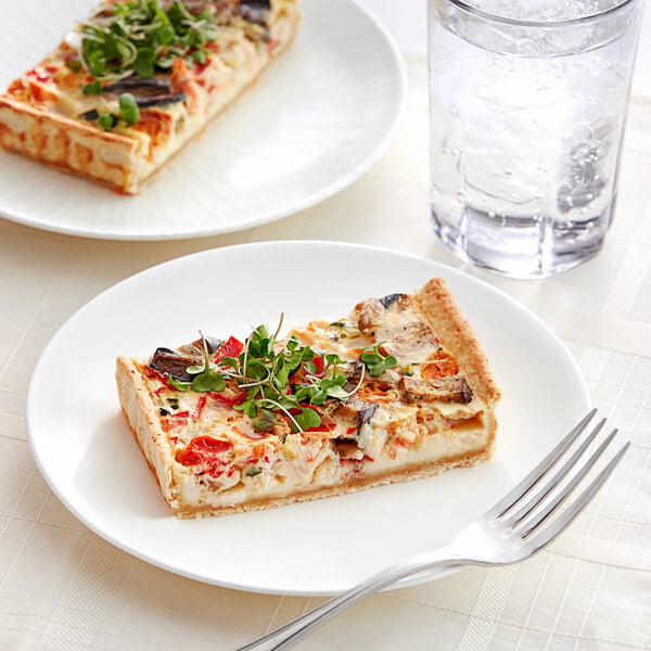 White Toque Mediterranean Quiche Slab 2.2 lb. - 4/Case