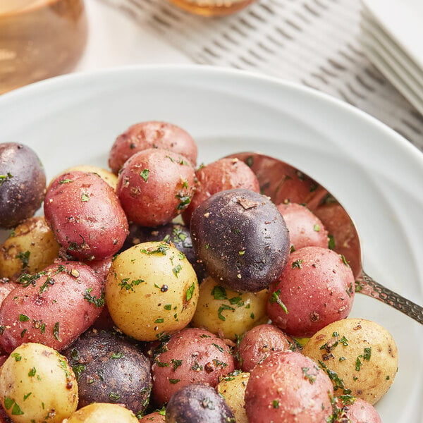 Fresh Mixed Color Marble Potatoes 50 lb.