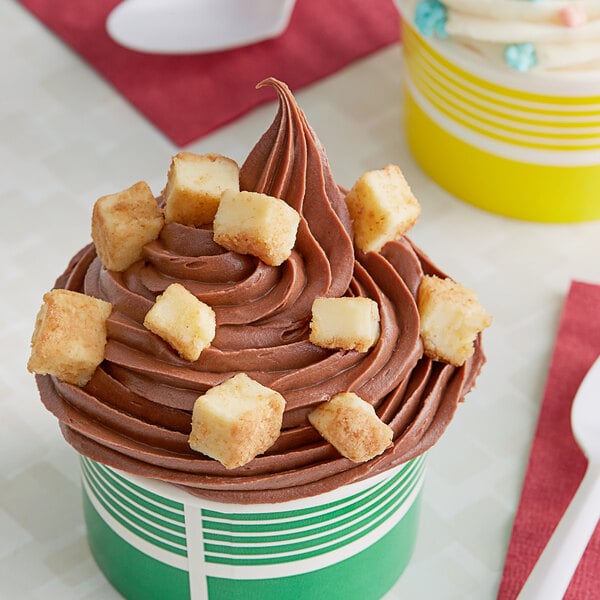Baked Firm Cheesecake Pieces Ice Cream Topping and Inclusion 10 lb.