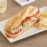 Amoroso's Philadelphia Hearth-Baked Sliced Hoagie Rolls 4.1 oz. - 48/Case