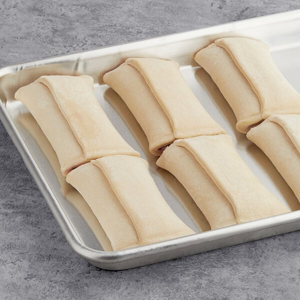 Orange Bakery Ready-to-Bake Blueberry Cream Cheese Filled Croissant 3.8 oz. - 80/Case