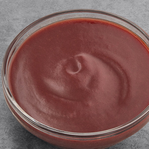 Les Vergers Boiron Dark Red Plum 100% Fruit Puree 2.2 lb. - 3/Case