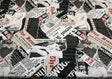 Beautiful Woman Audrey Hepburn Print Fabric - Black, White, Red, Sepia, 56" Width (1 Yard)