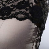 Black Wide Stretch Lace Trim 6.5" Floral Elastic for Lingerie, Bras & DIY Sewin