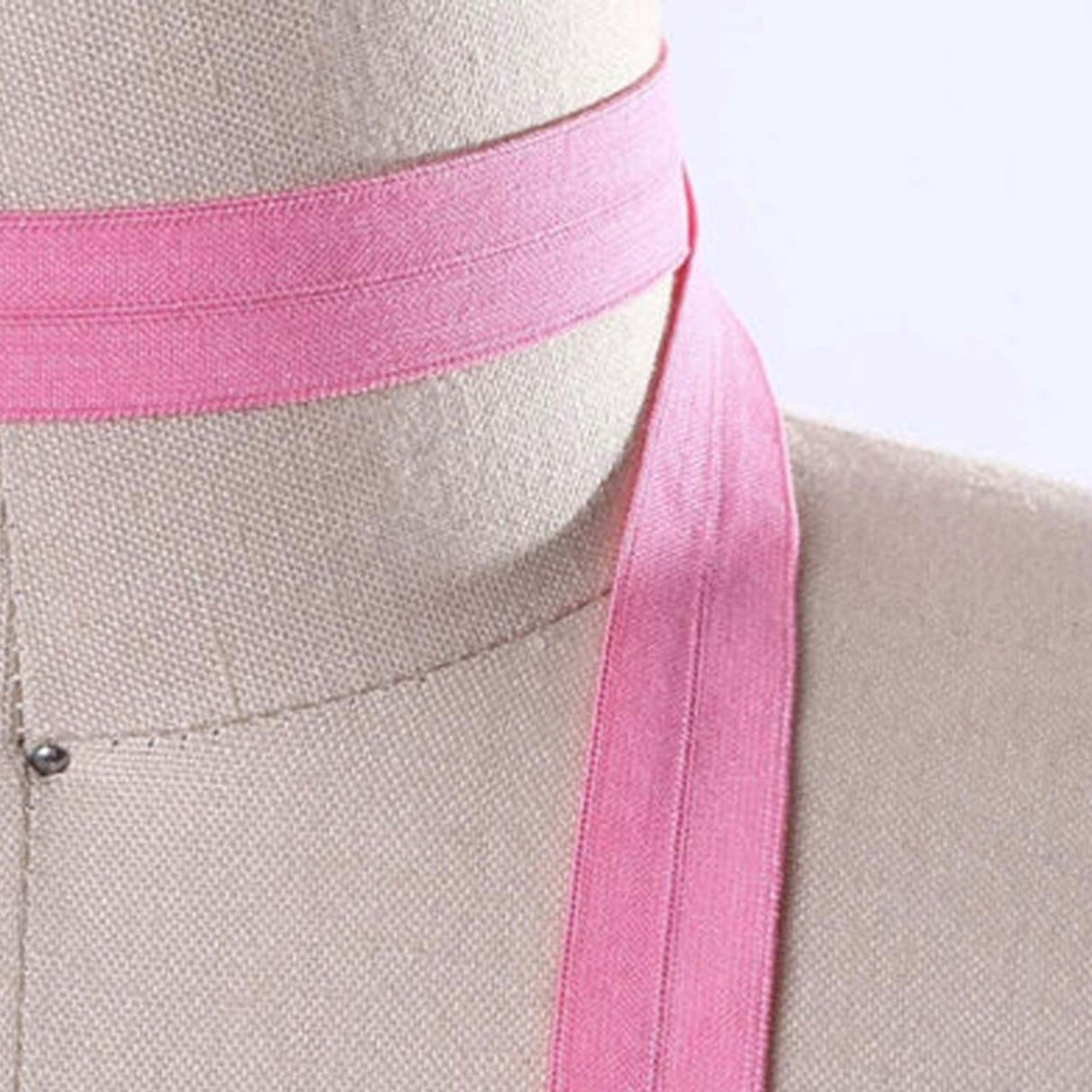 3 Yards Taffy Pink Fold Over Stretch Elastic 5/8" for Face Masks