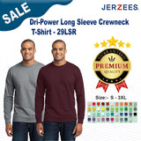 JERZEES® Dri-Power Long Sleeve Crewneck T-Shirt