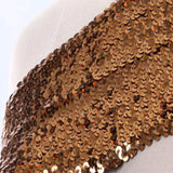 1 Yard Penny Copper Large Stretch Sequin Trim