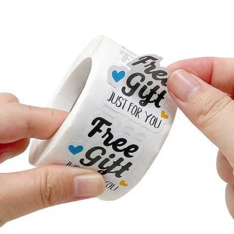 500 Pieces Wrapables Just For You Thank You Stickers Roll 1.5 Inch