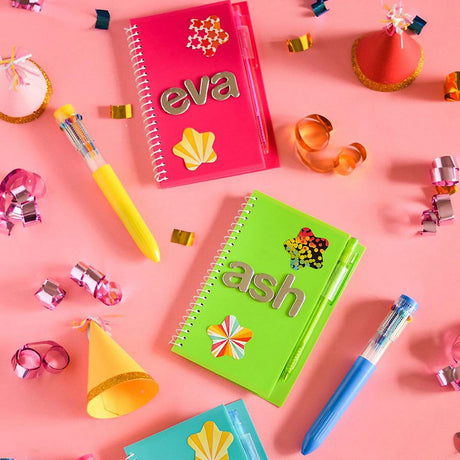 Funky Pattern Star Multicolor Paper Sticker Roll 100 Pieces