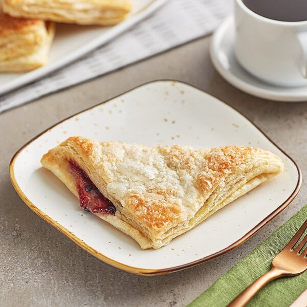 Orange Bakery Ready-to-Bake Sugared Blueberry Turnover 3.7 oz. - 60/Case
