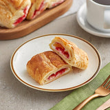Orange Bakery Ready-to-Bake Strawberry Cream Cheese Filled Croissant 3.8 oz. - 80/Case