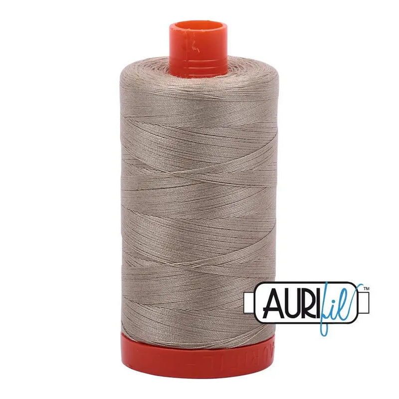 Cotton Thread 50wt Stone Aurifil Large Spool