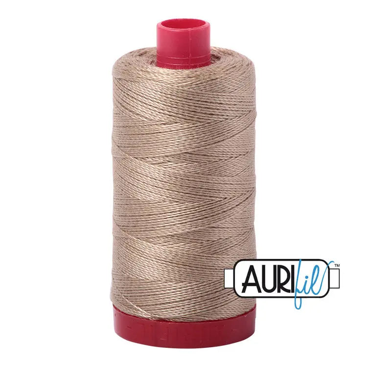 Cotton Thread 12 WT Taupe Large Spool