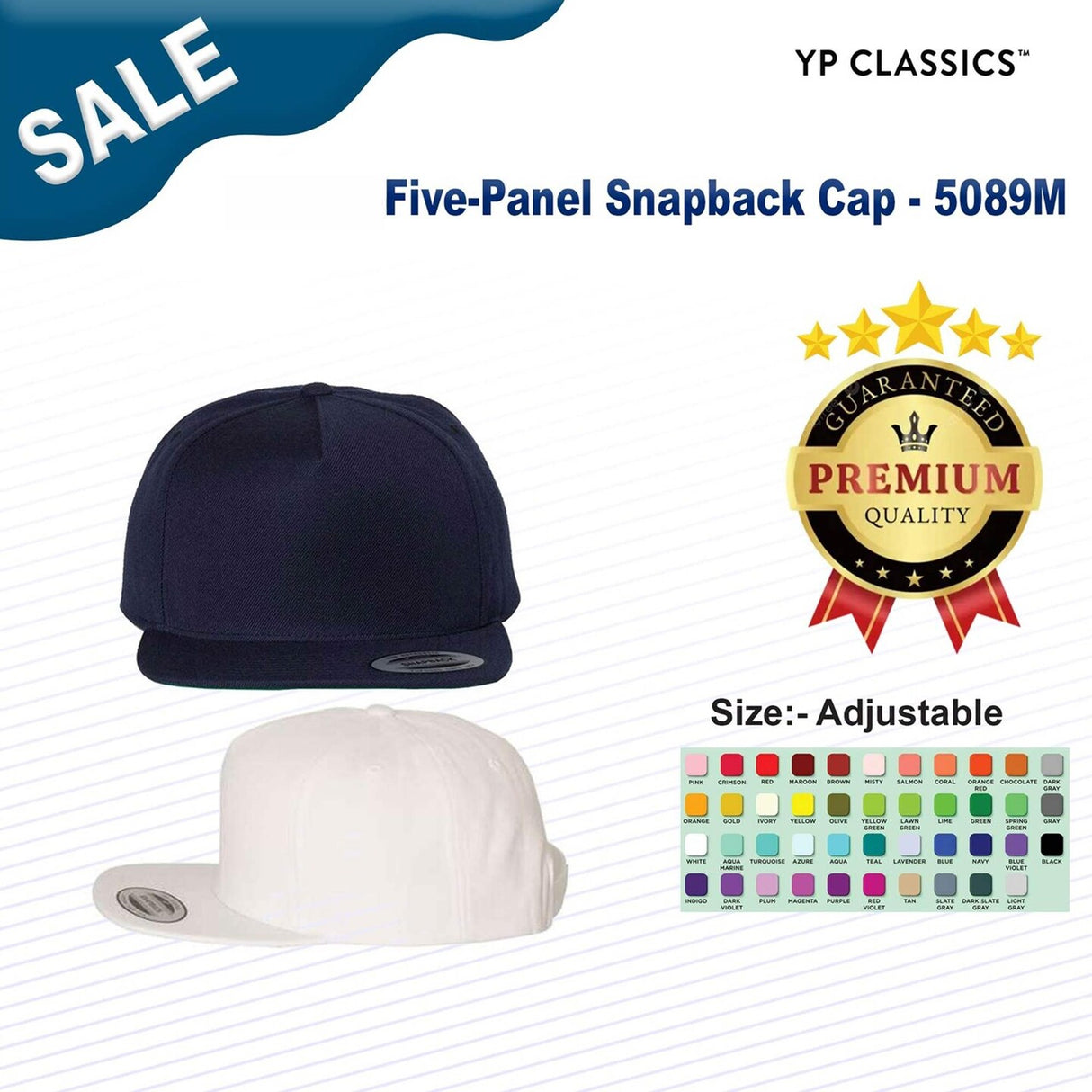 YP Classics® Five-Panel Snapback Cap