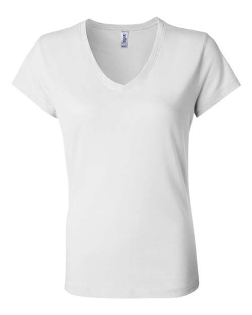BELLA + CANVAS Women's Jersey V-Neck Tee