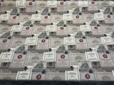Merlot Wine Bottles Sauvignon Red Wine Linen Print Fabric - Wine Bottles, 55" Width (1 Yard)