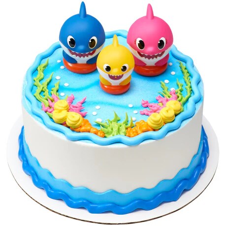 Baby Shark Family Fun Cake Kit Mom Dag and Baby