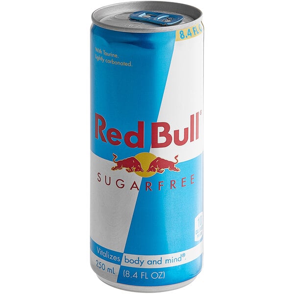 Red Bull Sugar-Free Energy Drink 8.4 fl. oz. Can - 48/Case