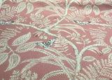 Butterfly Trees Toile A Canvas Fabric - Salmon, Beige, Black, 56" Width (1 Yard)