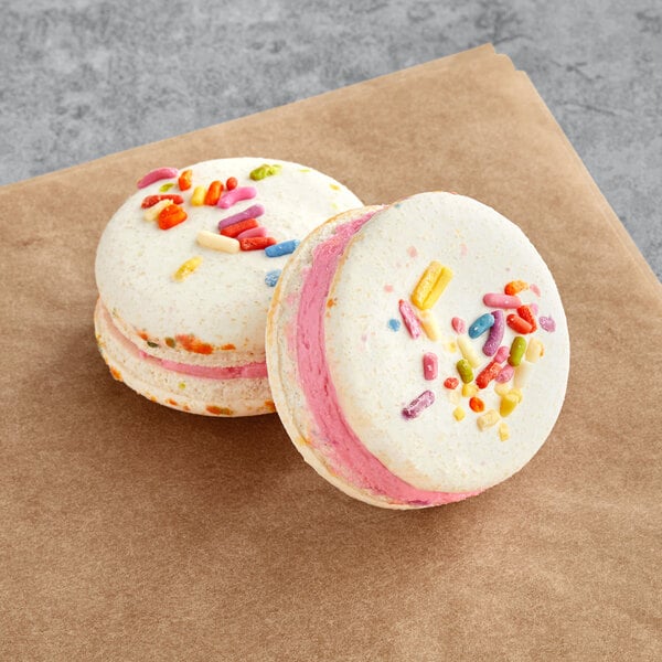 Macaron Centrale Vegan Birthday Macaron - 48/Case
