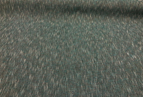 P Kaufmann Port Of Spain Acrylic Polyester Latex Tweed Fabric - Teal, White, Black Tweed, 58" Width (1 Yard)