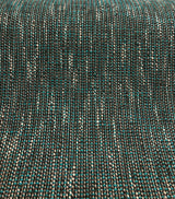 P Kaufmann Port Of Spain Acrylic Polyester Latex Tweed Fabric - Teal, White, Black Tweed, 58" Width (1 Yard)