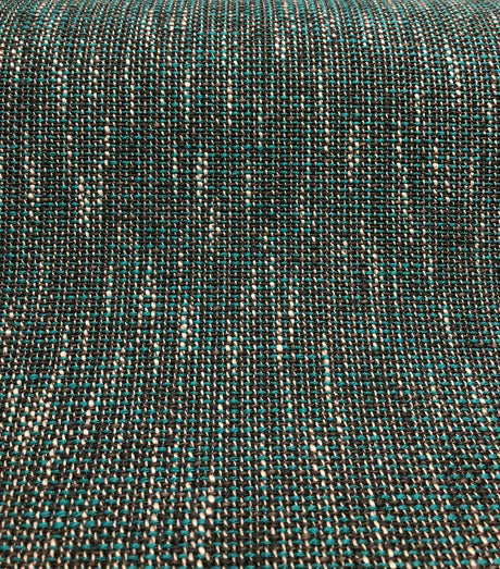 P Kaufmann Port Of Spain Acrylic Polyester Latex Tweed Fabric - Teal, White, Black Tweed, 58" Width (1 Yard)