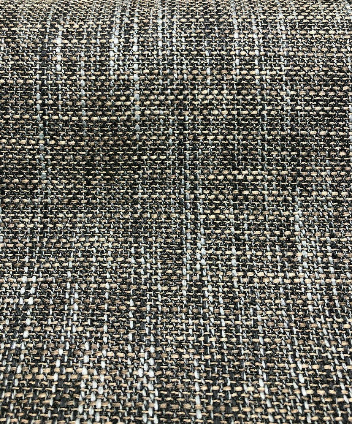 Fabricut Ilion Graphite Tweed Acrylic Polyester Latex Upholstery Fabric - Graphite Tweed, Black Grey, 54" Width (1 Yard)
