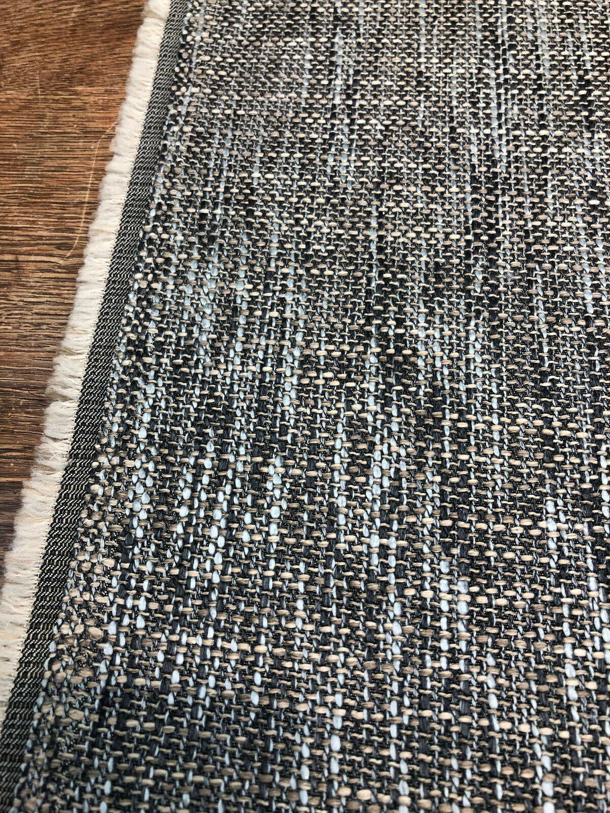 Fabricut Ilion Graphite Tweed Acrylic Polyester Latex Upholstery Fabric - Graphite Tweed, Black Grey, 54" Width (1 Yard)