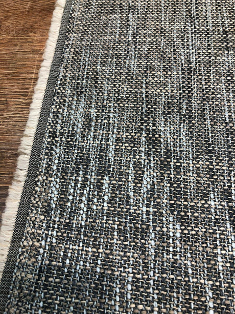 Fabricut Ilion Graphite Tweed Acrylic Polyester Latex Upholstery Fabric - Graphite Tweed, Black Grey, 54" Width (1 Yard)