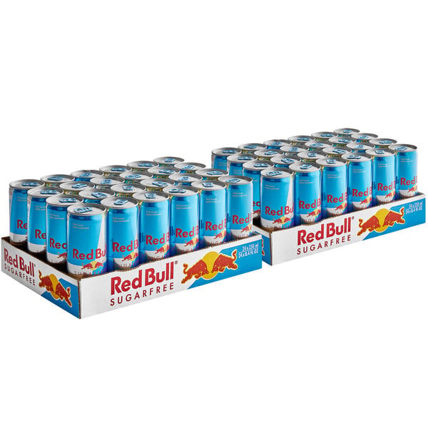 Red Bull Sugar-Free Energy Drink 8.4 fl. oz. Can - 48/Case