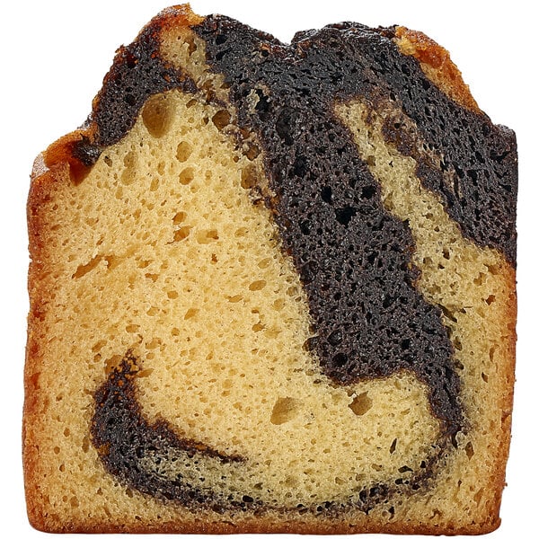 Sweet Sam's 8-Slice Pre-Cut Marble Pound Cake 2 lb. - 2/Case