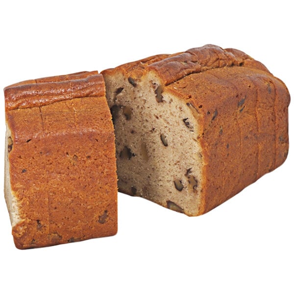 Sweet Sam's 8-Slice Pre-Cut Banana Walnut Pound Cake 2 lb. - 2/Case