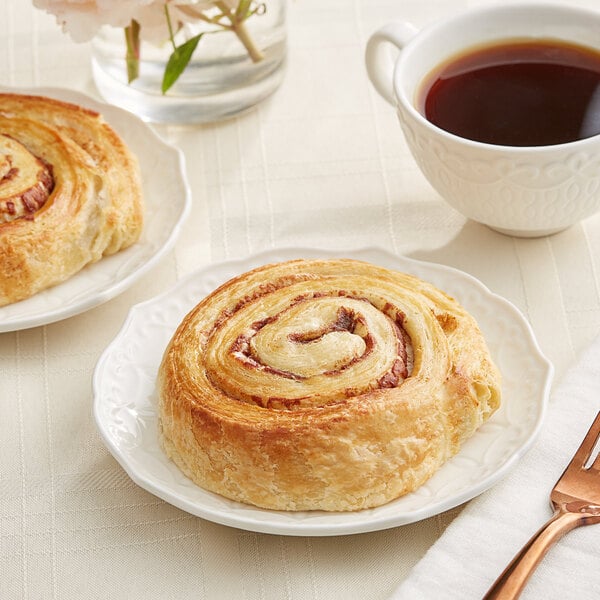 Bridor Ready-to-Bake Brioche Cinnamon Roll 4.59 oz. - 36/Case