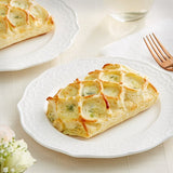 Bridor Ready-to-Bake Parmesan Leek Bistro 3.88 oz. - 36/Case