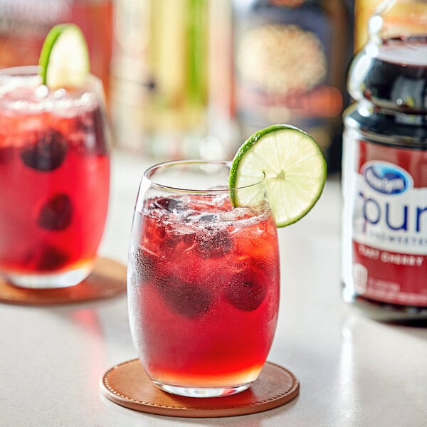 Ocean Spray Pure 100% Tart Cherry Juice 32 fl. oz. - 8/Case