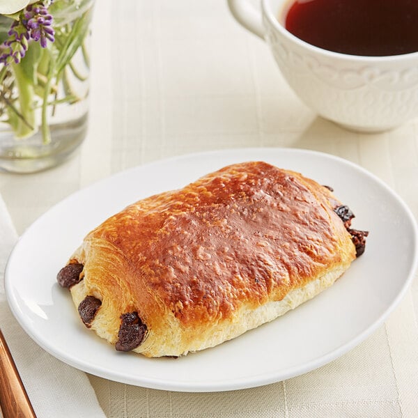 Bridor Ready-to-Bake Perfect Butter Chocolatine 2.82 oz. - 60/Case