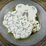 Confection Couture Scroll Background Cookie Stencil