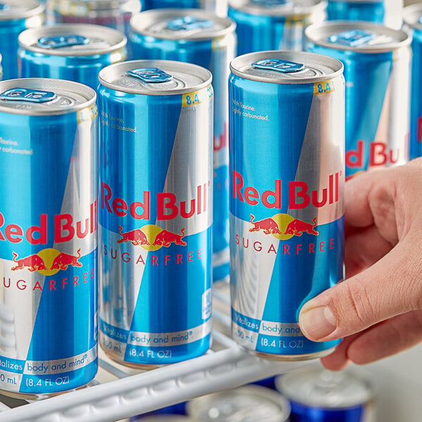 Red Bull Sugar-Free Energy Drink 8.4 fl. oz. Can - 48/Case