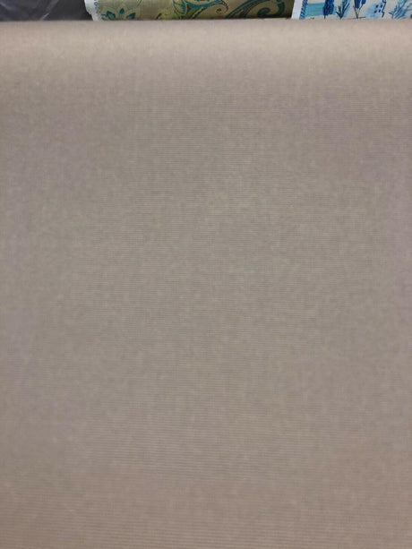 Outdura Solution Dyed Acrylic Fabric - Taupe Solid Color, 54" Width (1 Yard)