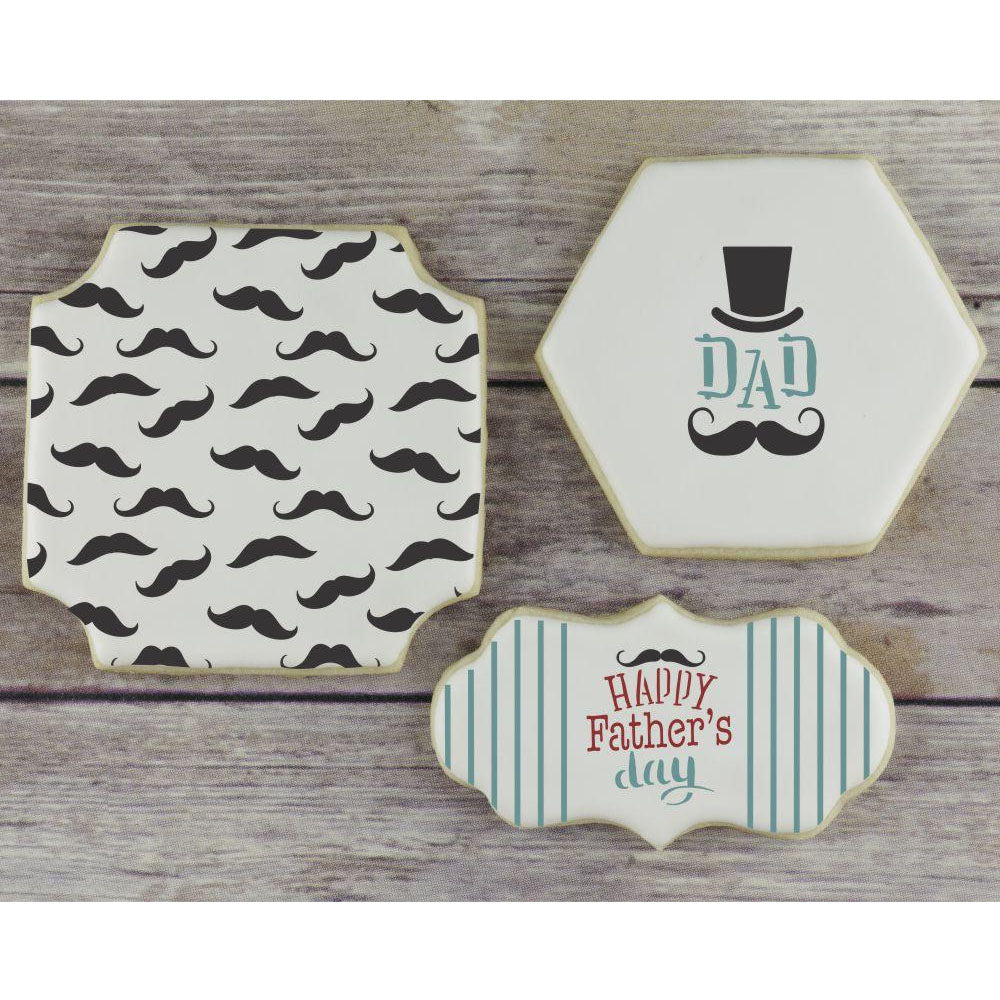 Confection Couture Father's Day Words Cookie Stencil