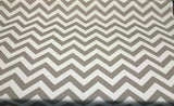 Bryant Palmer Chevron Polyester Fabric - Cobblestone, Beige And Off-White, 54" Width (1 Yard)