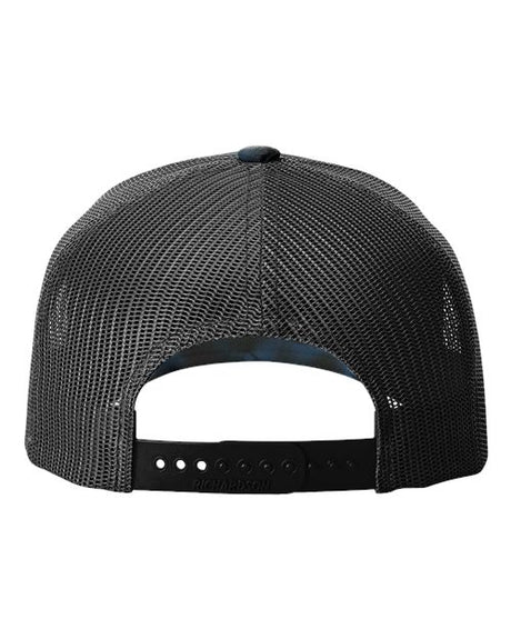 Richardson five-panel printed mesh trucker cap