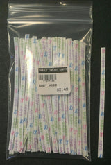 Baby Paper Twist Ties - 100 Pack