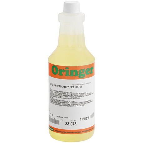 Oringer Cotton Candy Hard Serve Ice Cream Flavoring 1 Quart