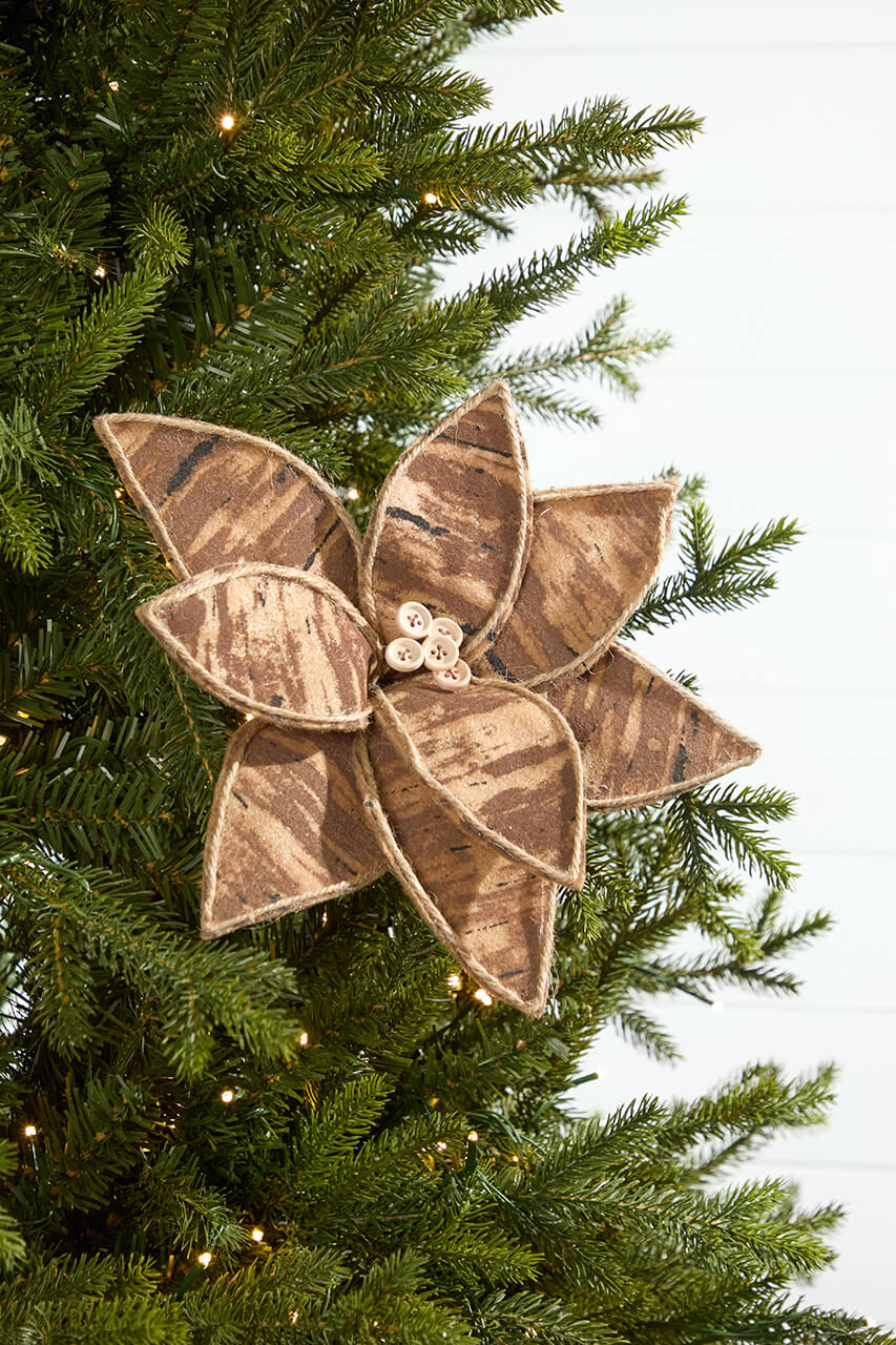 19" x 10" Natural Poinsettia Stem